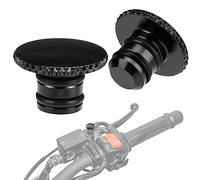KEMIMOTO Tappi Specchietti Retrovisore M10 Universali Vite Copri Specchietto per M10 in Senso Orario e Antiorario CNC Alluminio 2 Pezzi M10 Copri Specchietti Moto con Motivo