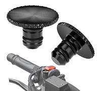 KEMIMOTO Tappi Specchietti Retrovisore M8 Universali Vite Copri Specchietto per M8 in Senso Orario e Antiorario CNC Alluminio 2 Pezzi M8 Copri Specchietti Moto con Motivo