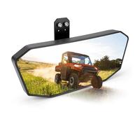 KEMIMOTO UTV Rear View Mirror, Tool-free Adjustable Height Mirrors Compatible with Polaris Ranger 500 570 900 XP 1000XP/Crew 2017-2025 (Factory Drop Down Mounting Tab Required) Replace #2879969