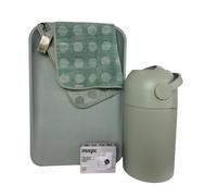 KEMMLIT LEANDER - Set fasciatoio e topper, KEMMLIT - Pattumiera per pannolini Nino, con 45 sacchetti per la spazzatura (verde chiaro)