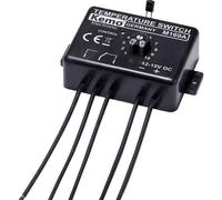 Kemo M169A Termostato elettronico regolabile 12 V/DC Intervallo di temperatura 0 - 100 °C. Possibilità di collegamento con elettronica di controllo