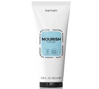 Kemon - Nourish Mask, Maschera Nutriente Per Capelli Sfibrati, Secchi E Crespi, A Base Di Burro Di Karitè, Favorisce La Districabilità, Per Capelli Morbidi, 200 ml