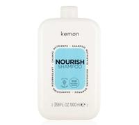 Kemon - Nourish Shampoo Nutriente 1000ml | Per Capelli Sfibrati, Secchi, Crespi E Ruvidi Al Tatto, A Base Di Burro Di Karitè, Deterge Delicatamente Lasciando i Capelli Soffici E Idratati