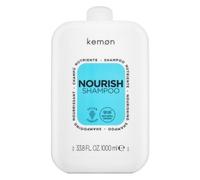 Kemon - Nourish Shampoo Nutriente 1000ml | Per Capelli Sfibrati, Secchi, Crespi E Ruvidi Al Tatto, A Base Di Burro Di Karitè, Deterge Delicatamente Lasciando i Capelli Soffici E Idratati