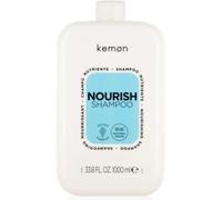 Kemon - Nourish Shampoo Nutriente 1000ml | Per Capelli Sfibrati, Secchi, Crespi E Ruvidi Al Tatto, A Base Di Burro Di Karitè, Deterge Delicatamente Lasciando i Capelli Soffici E Idratati
