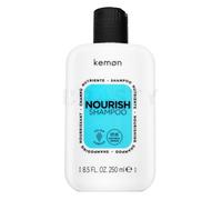 Kemon - Nourish Shampoo Nutriente Per Capelli Sfibrati, Secchi, Crespi E Ruvidi Al Tatto, A Base Di Burro Di Karitè, Deterge Delicatamente Lasciando i Capelli Soffici E Idratati, 250 ml