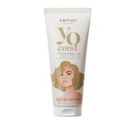 Kemon Yo Cond Beige - Maschera Riflessante Professionale con Formula YoVeg e Velian Complex, Nutre e Illumina i Capelli in 3 Minuti, 88% Ingredienti Naturali, 200 ml