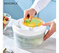 KEMORELA Centrifuga e Colapasta Multifunzionale per Insalata - Centrifuga Manuale per Verdure e Frutta in PP Non Ricaricabile con Cestello Colapasta Preparazione dei Pasti - /Verde/Blu