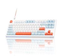 KEMOVE K87SE TKL Tastiera Meccanica da Gaming, Interruttori Rossi, Retroilluminata LED, Layout QWERTY US, Tastiera 75% con Filo, NKRO, Cavo USB-C Staccabile, Compatibile con Windows e MacOS