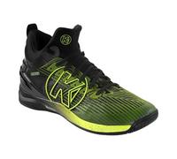 Kempa Attack Mid, Scarpe Sportive Unisex-Adulto, Nero Fluo Giallo, 42.5 EU