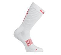 Kempa - Calze da Uomo, Uomo, Logo Classic, Bianco/Rosso, FR : chaussettes : 39-42 (Taille Fabricant : 36-40)