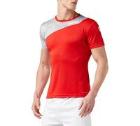 Kempa Core 2.0, Maglietta Uomo, Rosso/Grigio Scuro Melange, S