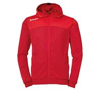 Kempa Emotion 2.0 Hood Jacket, Felpa Uomo, Rosso Scuro/Rosso (Chili Red/Red), XL
