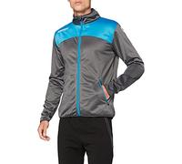 Kempa Emotion 2.0 Poly Jacket Felpa, Uomo, Anthra/Kempablue, 128