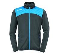 Kempa Emotion 2.0 Poly Jacket Felpa, Uomo, Dove Blue/Lime Yellow, XXL