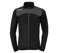 Kempa Emotion 2.0 Poly Jacket, Felpa Uomo, Nero/Antracite, 128