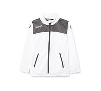 Kempa Emotion 2.0 Poly Jacket Felpa, Uomo, Uomo, Felpa, 200225805, Bianco/Antracite (White/Anthra), XL