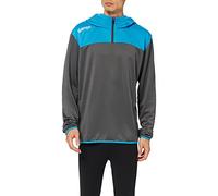 Kempa Emotion 2.0 Quarter Zip Hoodie, Antracite/kempablau, XL