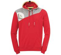 Kempa Bambini Core 2.0 Hoody, Bambini, 200219503, Rot/Dark Grau Melange, 128