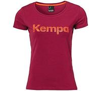 Kempa Graphic T-Shirt - Maglietta da Pallamano da Donna, Donna, 200228511, Rosso Scuro, L