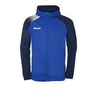 Kempa Handball Emotion 27 - Giacca sportiva con cappuccio, per uomo e ragazzo, con cappuccio imbottito, in pile sull'interno, con tasche con cerniera