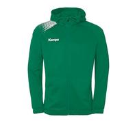 Kempa Handball Emotion 27 - Giacca sportiva con cappuccio, per uomo e ragazzo, con cappuccio imbottito, in pile sull'interno, con tasche con cerniera
