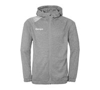 Kempa Handball Emotion 27 - Giacca sportiva con cappuccio, per uomo e ragazzo, con cappuccio imbottito, in pile sull'interno, con tasche con cerniera
