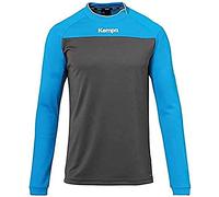 Kempa Prime Longsleeve, Maglietta da Pallamano con Scollo Asimmetrico Uomo, Antracite/Blu (Antracita Azul), S