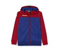 Kempa Prime Multi Jacket Giacca da Pallamano con Cappuccio da Uomo, Blu Deep/Rosso Scuro, 128