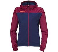 Kempa Prime Multi Jacket Women, Giacca da Pallamano con Cappuccio da Donna, Azul Deep/Rojo Oscuro, XL