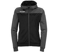 Kempa Prime Multi Jacket Women, Giacca da Pallamano con Cappuccio da Donna, Nero/Antracite, XL