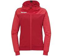 Kempa Prime Multi Jacket Women Giacca da Pallamano con Cappuccio da Donna, Rosso Chili/Rosso, L