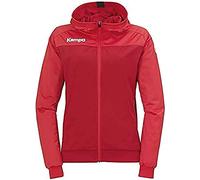Kempa Prime Multi Jacket Women Giacca da Pallamano con Cappuccio da Donna, Rosso Chili/Rosso, S