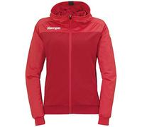 Kempa Prime Multi Jacket Women Giacca da Pallamano con Cappuccio da Donna, Rosso Chili/Rosso, XL