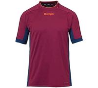 Kempa Prime Shirt - Maglietta da Pallamano con Collo Asimmetrico, da Uomo, Uomo, Maglietta da Pallamano, Collo Asimmetrico, da Uomo, 200312111, Rosso Scuro/Blu Profondo, L