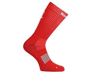 Kempa Uomo Logo Classic Socken Calzini da uomo, Rot/Weiß, 31-35