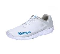 Kempa Wing 2.0, Scarpe Sportive Unisex-Adulto, Bianco/Blu Scuro, 46 EU