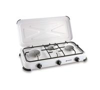 Kemper 104982 Fornello Smaltato con 3 Fuochi e Coperchio a GPL