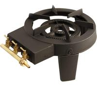 Kemper Fornellone a Gas Butano/Propano Tondo diametro 30 cm Bruciatore in Ghisa da 8.6 Kw colore Nero - 104988