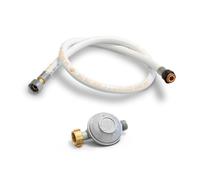 KEMPER - Kit regolatore gas 28 mbar butano + tubo flessibile 1 m stufa a gas riscaldamento gas barbecue gas gas