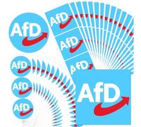 KEMUZ 120 Adesivi Afd Per Le Nuove Elezioni, Adesivi Con Logo Afd, Adesivi Rotondi Con Logo Afd 4,5 Cm E 7,5 * 7,5, Adesivi Politici Per Auto, Adesivi Afd Per Auto, Finestre, Veicoli, Moto, Laptop