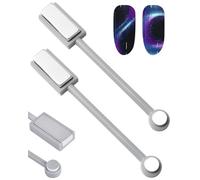 KEMUZ 2 pezzi Cat Eye, 1.4 * 9.8cm,penne magnetiche a forma di occhio di gatto, Nail Art Magnetico Stick Set,per nail art fai da te