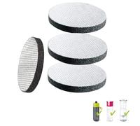 KEMUZ 4 Filtri per Acqua a Disco, Compatibili con Brita e Laica, Riduce Cloro, PFAS, Metalli Pesanti e Microplastiche - Filtrazione Naturale per Acqua Pura e Sicura.