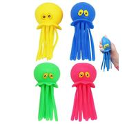 KEMUZ 4 giocattoli acquatici, bombe d'acqua riutilizzabili, animali acquatici con effetto bomba d'acqua, giocattoli da piscina, adatti per piscine, piscine, vasche da bagno