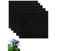 KEMUZ 5Pcs Filtro Carbone Attivo, Cuscinetti di Ricambio Filtro per Acquario, Filtri in Spugna di Carbonio di Ricambio, Multiuso a Carboni Attivi, Compatibili con Pesci e Acquari(130x130x10mm)