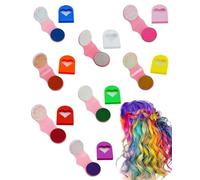 KEMUZ 8 Colori Gessi Colorati per Capellis, Gessetti Colorati per Capelli, Colori per Capelli per Bambini, Couleur pour Cheveux pour le Bricolage fête Anniversaire Halloween(flash)