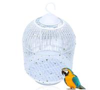 KEMUZ Copertura per Gabbia Uccelli Extra Large Copertura in Rete per Gabbia Uccelli di Nylon con Cattura di Piume Semi Protezione Gonna Morbida e Ariosa per Pappagallo Parrocchetto Ara
