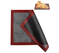 KEMUZ Tappetino da Forno in Silicone, 40x30cm Tappetino Microforato per Forno, Tappetino a Doppia Faccia Antiaderente, Resistente al Calore e Riutilizzabile, Antiscivolo Teglia