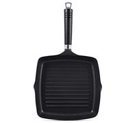 Ken Hom Padella Griglia Antiaderente Fusione di Alluminio, 25cm, Excellence, Padella Non a Induzione, Compatibile con Utensili in Metallo, Lavabile in Lavastoviglie