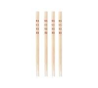Ken Hom KH512 Set di Bacchette Bambù, 26cm, Excellence, Set di 4 paia di bacchette in bambù riutilizzabili, Non Lavabile in Lavastoviglie
